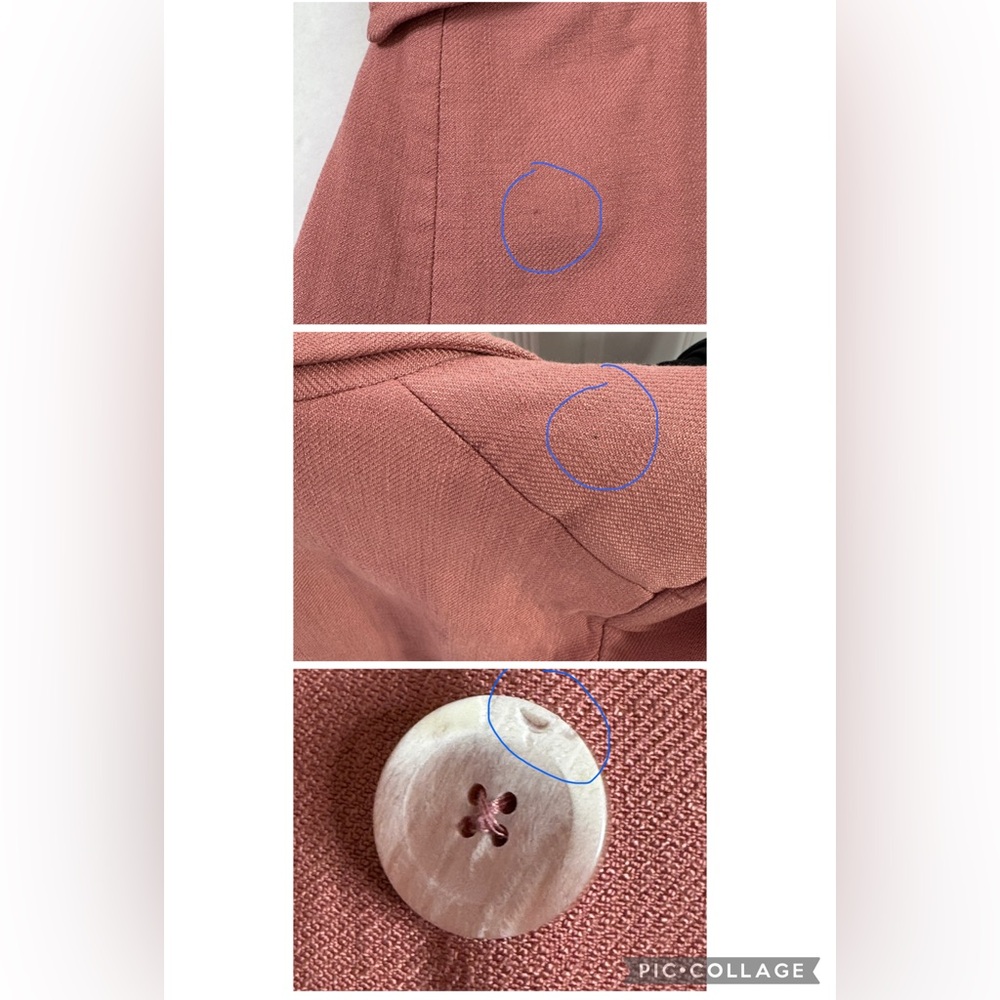 Veronica Beard Blazer Odile Dickey Pink Jacket Rosewood Double Breasted SZ 0 - Picture 16 of 16